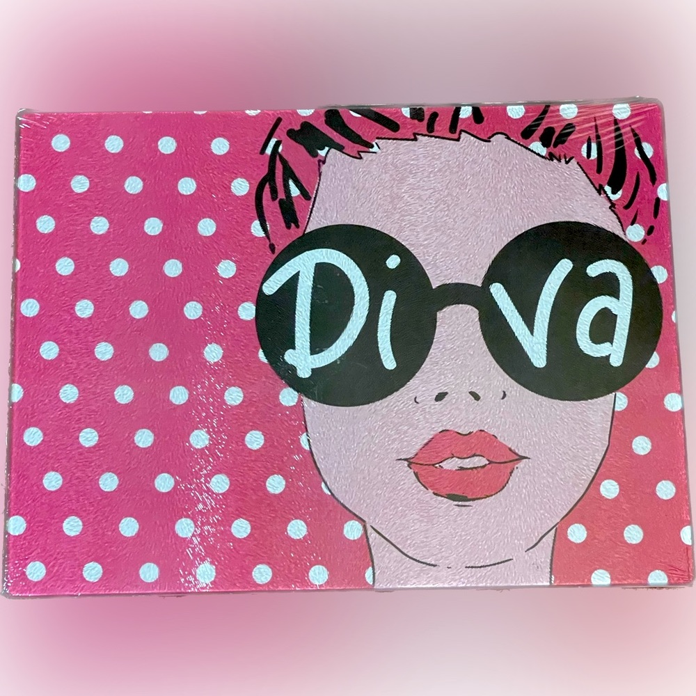 Cutting Board True Living Essentials glass DIVA serving tray pink white dots